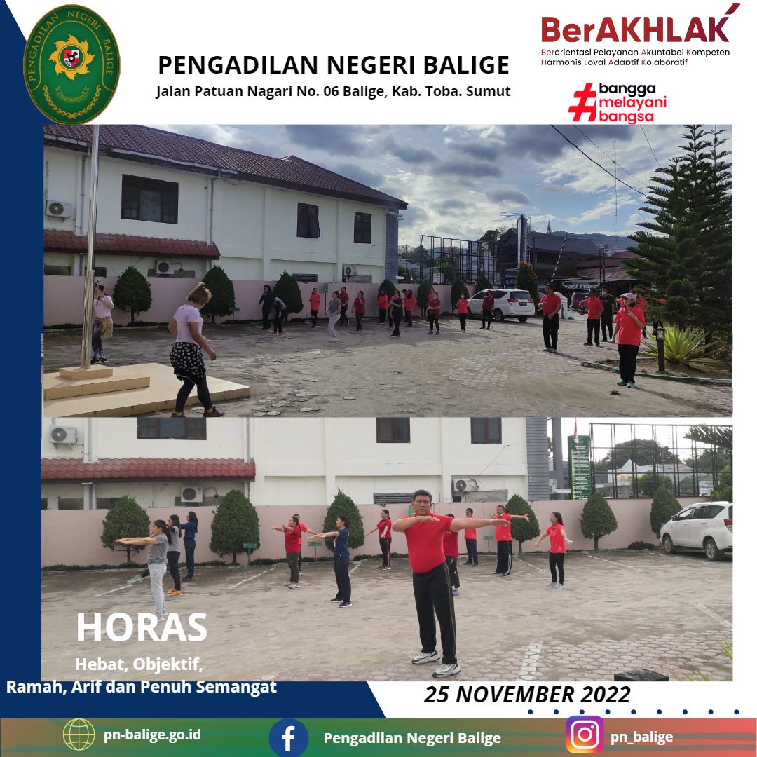 JUMAT SEHAT PENGADILAN NEGERI BALIGE 25 NOVEMBER 2022